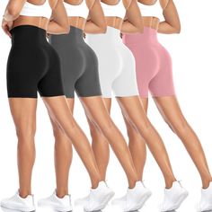 PRICES MAY VARY. ✔️FEEL BUTTERY SOFT -- Aoliks biker shorts for women are crafted to provide a snug, skin-friendly fit that feels as comfortable as being naked. The premium blend of polyester and spandex delivers a buttery-soft and weightless sensation, while also ensuring durability and long-lasting reliability. These non-see-through cycling shorts are designed to wick away sweat, keeping you cool and comfortable throughout your move. ✔️VARIOUS FEATURES -- The gym shorts are ideal for both acti Compression Running Shorts, Slip Shorts, Summer Workout, Spandex Shorts, Shorts For Women, Compression Shorts, Active Shorts, Yoga Shorts, Gym Shorts