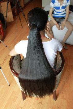 Long Hair Ponytail, Big Bun, Hair Ponytail, Very Long Hair, Long Hair Women