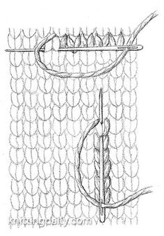 a drawing of a piece of wire that is attached to a wall with a hook