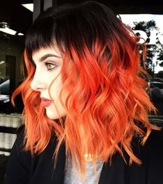 Bright Red Hair Color, Fire Ideas, Cheveux Oranges, Mermaid Hair Color, Bright Red Hair, Bright Hair Colors, Bright Hair