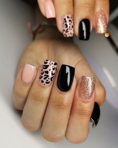 Nails Leopard Print, Nails Cheetah, Nails Pictures, Nails Leopard, Leopard Nail Designs, Cheetah Print Nails, Emerald Nails, Spooky Nails, Classy Art