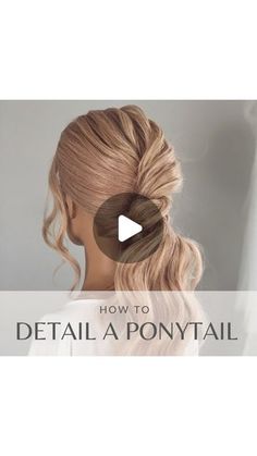 Melbourne Bridal Hairstylist/Educator on Instagram: "♡ Detailing a ponytail  Have you ever wanted a quick and simple way to add more detail to a ponytail?  Here it is in two simple steps:  Step 1. begin with two ponytails one above the other. Take the top ponytail, split at the base before twisting twice and looping over the bottom pony. Pull to tighten.  Step 2. Pinch and pill for texture if you like before combing the ends into place.  Don’t forget to save this one to give a try.. and tag me if you do. I love to see and share your work!  Let me know in the comments below if you will what you think of this one..  Follow @polishedstylejustine for more style ideas!  #hairstyleideas #hairtutorials #hairideas #hairtutorial #hairtutorialvideo" How To Do A Pull Through Braid Ponytail, Elevated Ponytail Tutorial, Double Ponytail Trick, Fix Your Ponytail And Try Again, Thick Ponytail Trick, Top Ponytail, Bridal Hairstylist, Up Hairdos, Two Ponytails