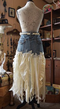 Ready to Cut, off White/cream Lace, Riders Copper Collection, Blue Denim Jean Skirt, Rodeo, Coastal Cowgirl, Western Wedding, Festival, - Etsy Bohemian Denim Blue Skirt, Fitted Denim Bohemian Skirt, Fitted Bohemian Denim Skirt, Denim Blue Fitted Bohemian Skirt, Fitted Bohemian Denim Blue Skirt, Bohemian Fitted Bottoms For Wedding, Bohemian Fitted Wedding Bottoms, Skirts Crochet, Reworked Skirt