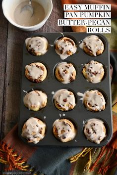 Wake up to Pumpkin Butter-Pecan Rolls with Pumpkin Spice Glaze, an easy and delicious breakfast treat! #pumpkin #sweetrolls #easy #recipe #pumpkinspice #cinnamonrolls ©homeiswheretheboatis.net Happy Thanksgiving Week, Pecan Rolls, Thanksgiving Week, Recipe Pumpkin