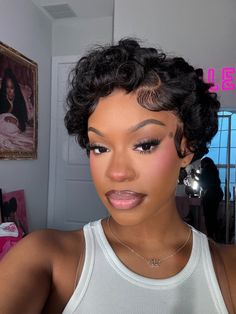 Woman Millionaire, Makeup Dark Skin, Quiet Luxury Style, Rich Wife, Clean Girl Look, Full Glam Makeup, Finger Waves Short Hair, God 1st, Protective Hair