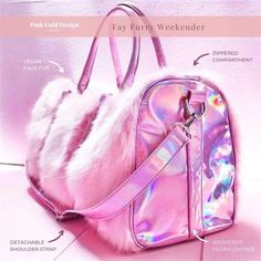 Bunny Bags, Plush Bags, Pink Fur, Fur Bag, Girly Bags, Pink Faux Fur, Pink Rainbow, Givency Antigona Bag, Cute Bags