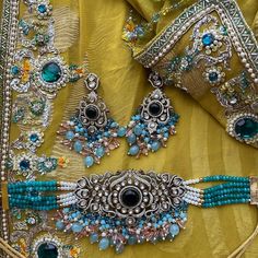 Sabyasachi Inspired Uncut Polki Kundan Choker Set With Turquoise Carved Stones and Pearls, Includes Earrings and Tika - Etsy Arab Emirates, United Arab Emirates