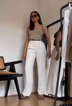 Cool Summer Outfits, Work Style, Work Fashion, Boss Lady, Cream White, Chic Outfits, White Jeans, Spring Fashion, Work Wear