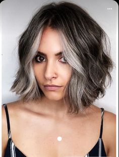 Blending Gray Hair, Gray Hair Highlights, Going Gray, Grey Hair Color