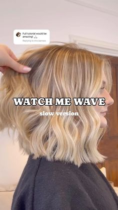 Keep reading to learn how to achieve these waves… And make sure you save this to watch later 💕 For soft waves, especially on shorter… | Instagram How To Get Subtle Waves In Hair, How To Curl Soft Waves, Short Hair Loose Curls Soft Waves, Waves On Bob Hairstyle, Diy Beach Waves Short Hair, Beach Wave Lob, Beach Waves Hair Tutorial Medium Hair, S Wave Hair Tutorial, Soft Waves On Short Hair