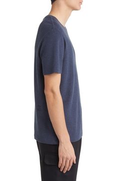 Go for a laid-back look in this pure-cotton T-shirt that's begging for the weekend. 28" length (size Medium) Crewneck Short sleeves 100% cotton Machine wash, tumble dry Imported Blue Desert, Desert Sage, The Weekend, Cotton T Shirt, Pure Cotton, Cotton Tshirt, Dark Blue, Short Sleeves, Nordstrom