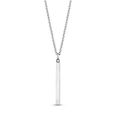 If you are craving an elegant addition to your jewelry collection, then consider this stainless steel bar pendant necklace. The shape of the pendant is decidedly modern, but the square edges are still understated enough to prevent the necklace from appearing overbearing. It is paired with a simple but durable chain. The best part about this necklace is that it is engravable. Although the pendant has a slim profile, the surface can still be personalized with an etched message of your choosing. Pr Bar Pendant Necklace, Stainless Steel Bar, Gift For Woman, Bar Pendant, Steel Bar, Precious Jewelry, Rose Gold Color, Steel Jewelry, Memorable Gifts