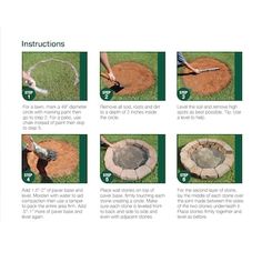 instructions on how to build a fire pit