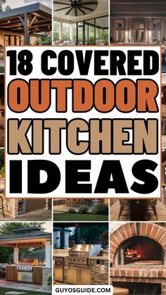 18 Covered Outdoor Kitchen Ideas Backyard Kitchen With Pergola, Outdoor Kitchen Addition, Outdoor Bar Kitchen Ideas, Backyard Kitchen Patio, Outdoor Kitchen Makeover, Small Outdoor Kitchen Design Rustic, Outdoor Bbq Kitchen Rustic, Outdoor Backyard Kitchen, Outdoor Kitchens On Decks