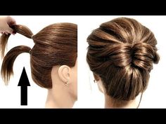 10 FASTEST BUNS FOR SHORT HAIR - YouTube Buns For Shoulder Length Hair Easy, Med Short Hairstyle Women, Short Hair Updo Tutorial, Short Hair Up, Short Hair Bun, Medium Short Hair, Easy Updos