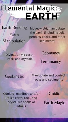 the elements of an earth science project for kids and adults, including text that reads