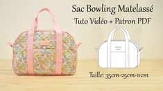 the sewing pattern for this bag is easy to sew