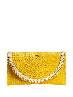 Pandegelang Clutch is one of our precious vegan handbags from an Independent designer that are perfect for all occasions – parties, work wear, vacations, casual outings and everything in between! Order in wholesale or retail.
 Size: One Size Trendy Pouch Clutch For Vacation, Gold Summer Travel Clutch, Chic Summer Clutch For Fashion, Trendy Handmade Summer Clutch, Yellow Rectangular Clutch For Summer, Yellow Summer Clutch Bag, Yellow Clutch Bag For Summer, Gold Clutch For Beach In Summer, Yellow Rectangular Summer Clutch