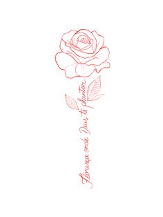 a drawing of a rose with the words i love you to the moon and back