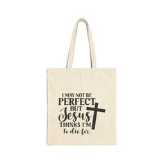 Christian tote bag, Church bag, Christian tote bags, Christian merch, Bible tote, Christian gift ideas, Wildflower tote bag, Jesus tote, Bible bag, Canvas tote Christian bag, Catholic tote bag his 100% cotton bag comes in one size - 15" x 16"- perfect for everyday wear.  While the canvas material will show off your designs in great colors, it's durable and will last for years. The bag features 20" handles (made from the same canvas), making it easy to carry even with a week's worth of shopping. Rectangular Bags With Letter Print, Daily Letter Print Rectangular Bag, Quotes Everyday, Christian Tote Bags, Bible Bag, Christian Merch, Everyday Tote Bag, Everyday Tote, Christian Women