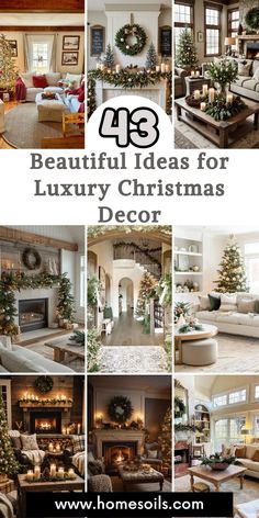 beautiful christmas living room decor ideas