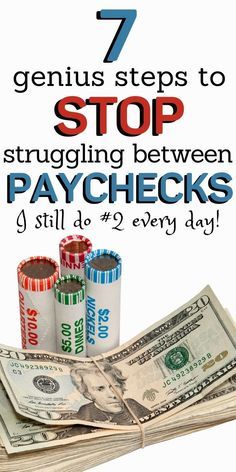 seven genius steps to stop struggling between paychecks and $ 4 00 every day