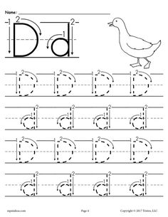 Letter D Tracing Worksheets Handwriting Worksheets For Kindergarten, Tracing Letters Preschool, Free Printable Alphabet Worksheets, Alphabet Letter Worksheets, Letter Recognition Worksheets