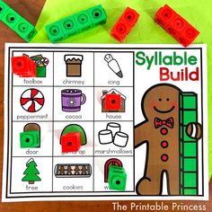 a printable christmas activity for kids to practice building blocks and matching shapes with legos