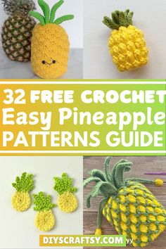 We've rounded up some of our favorite Crochet pineapple patterns to get started on your way to a tropical paradise.