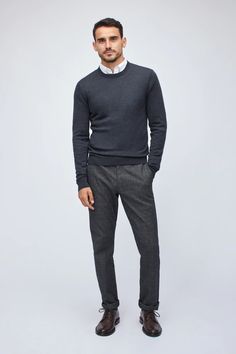 Dress Sweater Outfit, Mens Outfits With Boots, Mens Business Professional, Outfit Inspo Men, Engagement Outfit Ideas, Spring Outfits Men, Outfit For Men