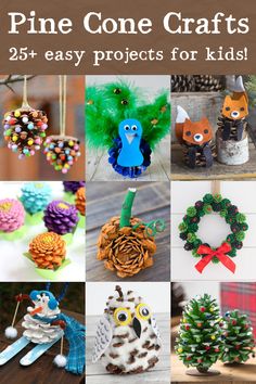 pine cone crafts for kids to make