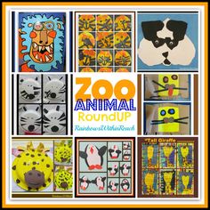 the zoo animal roundup is an easy way to teach children about animals and their habitats