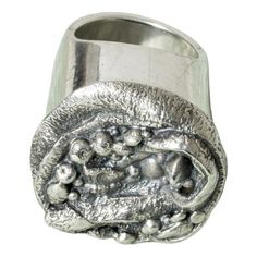 Very cool Swedish midcentury silver ring in an oversized, brutalist design. Thick silver quality, looks really striking on the hand. This piece has an attribution mark,   I am sure that it is completely authentic and  take full responsibility for any authenticity   issues arising from misattribution Brutalist Design, The Hand, Silver Ring, Vintage Items, Silver Rings, Mid Century, Ring, Silver, Design