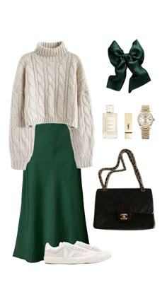 Modest Fall Outfits, Skirt Ootd, Outfits For Church, Ootd Women, Church Fits, Modesty Outfits, Green Outfits, Cute Modest Outfits