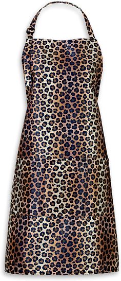 a women's dress with an animal print