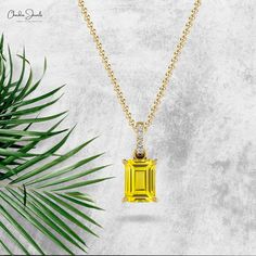 Description Make a statement with this Real 14k Gold Dangling Pendant Necklace, adorned with a 7x5mm Yellow Sapphire and delicate diamonds. Ideal for wedding celebrations, it radiates elegance and timeless charm. The vibrant yellow sapphire and dazzling diamonds create a perfect balance of luxury and refinement. The gold chain shown in pictures is just for reference and display purpose, in order pendant comes with a COMPLIMENTARY 925 SILVER CHAIN. Product Details SKU CJ P 1262 YS Metal 14K solid Radiant Cut Diamond Birthstone Jewelry, Radiant Cut Diamond Jewelry With Birthstone, October Birthstone Necklace, Blue Sapphire Pendant, Halo Necklace, Gold Diamond Necklace, Sapphire Pendant, Natural Blue Sapphire, Sapphire Stone