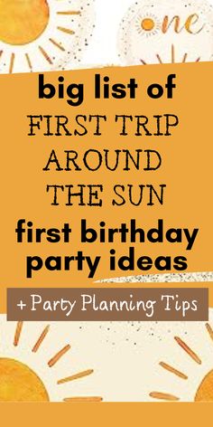 first trip around the sun birthday ideas First Trip Around The Sun Party Games, First Birthday Themes First Trip Around The Sun, First Trip Around The Sun High Chair, Around The Sun 1st Birthday, One Year Old Birthday Party First Trip Around The Sun, Sun Party Food Ideas, 1 Trip Around The Sun Birthday, Birthday First Trip Around The Sun, 1 St Trip Around The Sun Birthday