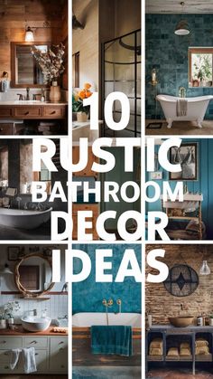 the top ten rustic bathroom decor ideas