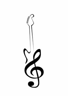 a black and white photo of a musical note