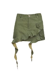 Denim Skirt Pants – ARCANA ARCHIVE Spring Khaki Cargo Pants, Spring Khaki Cotton Bottoms, Fitted Khaki Bottoms With Belt Loops, Fitted Khaki Pants For Spring, Fitted Cotton Short Pants, Fitted Summer Bottoms With Belt Loops, Khaki Fitted Shorts, Khaki Short Pants For Spring, Short Khaki Pants For Spring