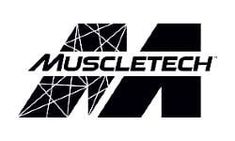 the logo for muscle tech is shown in black and white