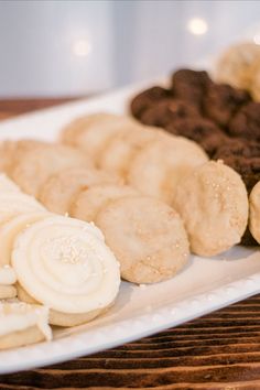 an assortment of cookies and pastries on a plate