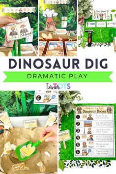 the dinosaur dig dramatic play is perfect for kids to learn how to use dinosaurs in their homes