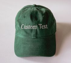 Personalized Cap, Custom Embroidered Hat, Baseball Hat. With this listing you can personalize the baseball cap to read any custom word you would like. We offer multiple colors and font styles. Please see each photo for details. This listing is only priced for front embroidery. All of our items are handmade in the U.S.A we print and ship all of our items from our studio since 2016. PROCESSING TIME: Important embroidered items take 2-5 business days. Processing times are always accurately updated Bachelorette Hats, Custom Embroidered Hats, Embroidered Items, Hat Custom, Embroidered Hat, Hat Baseball, Embroidered Hats, Custom Hats, Font Styles