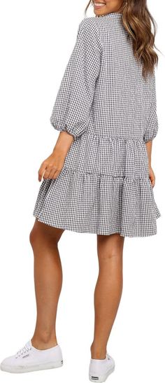 Petal & Pup Daria Print Tiered Dress | Nordstrom Cotton Ruffle Dress With 3/4 Sleeves, Cotton Dresses With Ruffles And 3/4 Sleeve, Cotton Dress With Ruffles And 3/4 Sleeves, 3/4 Sleeve Ruffled Dress For Day Out, Ruffled Dresses With 3/4 Sleeves For Day Out, 3/4 Sleeve Dresses With Ruffles For Day Out, Casual Cotton Peasant Dress With Ruffles, Day Out Dresses With Ruffles And 3/4 Sleeve, Casual Puff Sleeve Tiered Dress