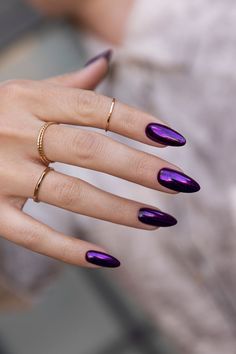 #autumntrends2022 #hotnails #nailstrend #autumnnails #autumn2022 #prettynails #lovelynails #indigo #indigonails #folietransferoweindigo #błyszczącepaznokcie #efektownepaznokcie #charmingnails #folianapaznokciach #paznokcie #shinenails #shineon #nowosciindigo #shiningnails #pierscionki #blingblingbling #magicnails #magiconnails #ladymagentaindigo #fioletowepaznokcie #violetnails Purple Chrome Nails, Purple Nail Art Designs, Purple Gel Nails, Purple Chrome, Purple Glitter Nails, Witchy Nails, Purple Nail Art, Indigo Nails, Purple Nail Designs