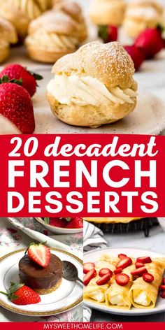 20 decadent french desserts that are delicious and easy to make with fresh strawberries