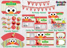 sesame the bird birthday party package