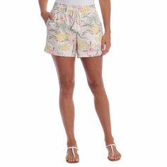 Briggs Women’s Linen Blend Shorts, Floral Comfort Stretch Waistband Lightweight Linen Blend Fabric Tassel Drawstring 2 Front Slash Pockets With Ladder Stitching 55% Linen | 45% Rayon Size Conversion: Xs = 0-2 | S = 4-6 | M = 8-10 | L = 12-14 | Xl = 16-18 | Xxl= 20-22 Inseam (In): 5” Bundle To Save! 5 Total Colors Available. Get Them All! Check Out Many Other Pjs Loungers Joggers Shorts Pants Dresses Tights Leggings Bras Briefs In My Closet.Thanks! Tropical Cotton Shorts For Spring, White Tropical Bottoms For Spring, Yellow Tropical Bottoms For Vacation, Yellow Tropical Style Bottoms For Vacation, Tropical Style Cotton Shorts, Tropical Yellow Bottoms For Vacation, Spring Tropical Shorts With Elastic Waistband, Casual Yellow Bottoms For Vacation, Tropical Bottoms For Summer Outings