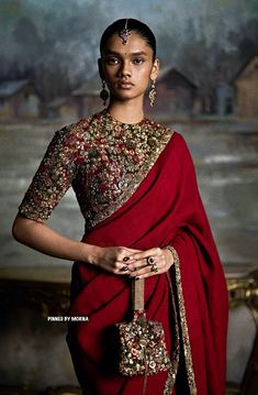 Sabyasachi Mukherjee - India 🇮🇳 Long Skirt Top Designs, Bridal 2024, Long Skirt And Top, Girls Designer Dresses, Simple Saree Designs, Modern Saree, Wedding Blouse Designs